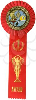 Royalty Free Photo of a First Place Pool Ribbon