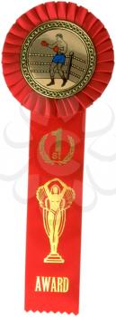 Royalty Free Photo of a First Place Boxing Ribbon
