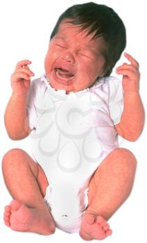 Royalty Free Photo of a Crying Infant