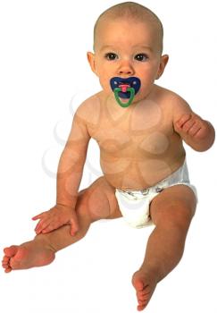Royalty Free Photo of an Infant Child Sitting Up