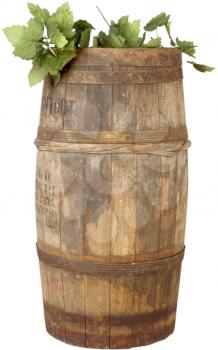 Royalty Free Photo of a Barrel Planter 