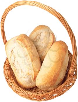 Royalty Free Photo of a Basket of Bread 