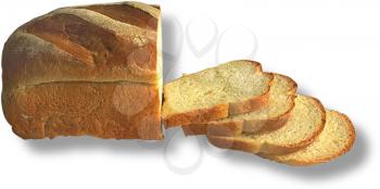 Royalty Free Photo of Bread Sliced