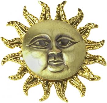 Royalty Free Photo of the Sun Shaped Brooch