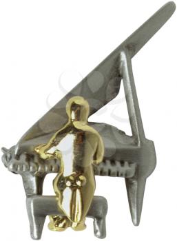 Royalty Free Photo of a Pianist Brooch