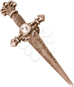 Royalty Free Photo of a Sword Brooch