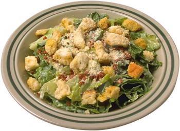 Royalty Free Photo of a Plate of Caesar Salad