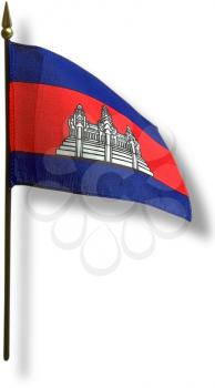 Royalty Free Photo of a Cambodian Flag
