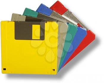 Royalty Free Photo of Computer Floppy Disks