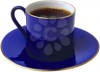 Royalty Free Photo of a Cup and Saucer of Coffee