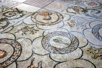 Historic mosaic in basilica