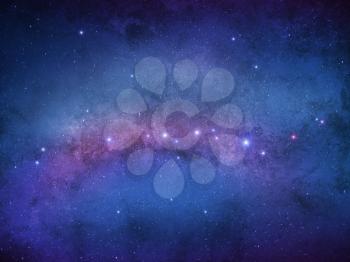 Galaxy stars - infinity universe. Fantastic science space background