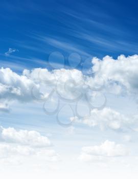 Sky and clouds vertical photo - book or magazine format