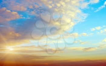 Sky atmosphere clear clouds summer background
