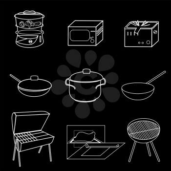 Methods of cooking. Equipment for cooking in different ways