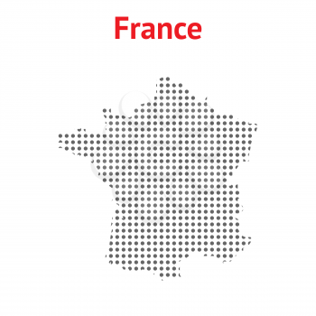 France map from dots. Vector EPS 10
