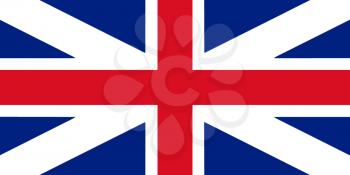 Great Britain Flag King's Colours. Civil and State Ensign 3D illustration