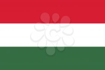 Hungarian National Flag 3D illustration 