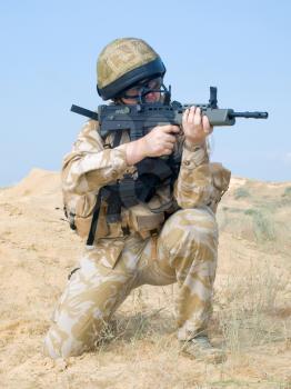 British Royal Commando in action