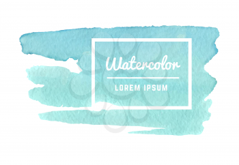 Watercolor paint splash, watercolor texture vector abstract background. Template banner with watercolor paint illustration