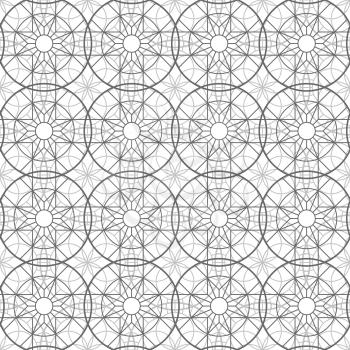 Abstract esoteric geometric pentagrams seamless pattern. Vector ceramic tile or wallpaper texture pattern illustration