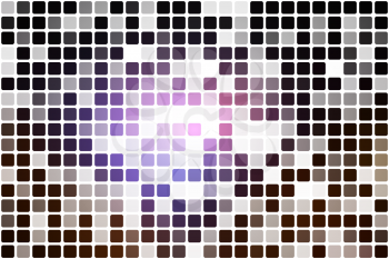 Purple brown black occasional opacity vector square tiles mosaic over white  background   