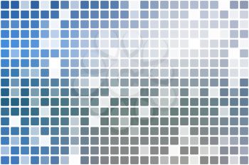 White blue shades occasional opacity vector square tiles mosaic over white  background   