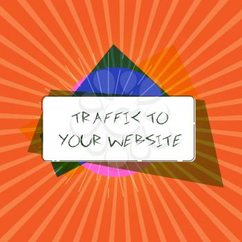 Conceptual hand writing showing Traffic To Your Website. Business photo showcasing Lifeblood of online business more Potential Leads.