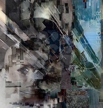 Grunge Abstract. Artwork for creative graphic design