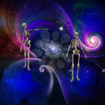 Skeletal Figures in Cosmos