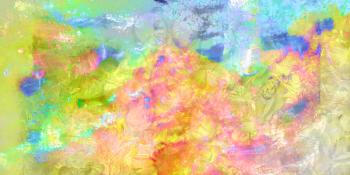 Abstract Painting in Vivid Colors. Artwork for creative graphic design