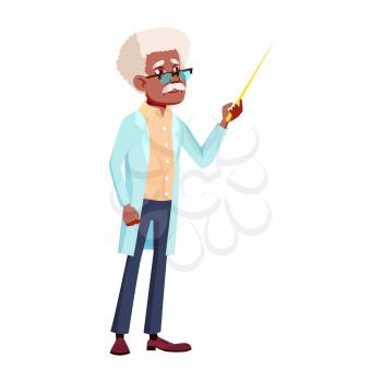 Old Man Poses Vector. Black. Afro American. Elderly People. Senior Person. Aged. Active Grandparent. Joy. Presentation, Print, Invitation Design. Isolated Cartoon Illustration
