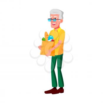 Old Man Poses Vector. Elderly People. Senior Person. Aged. Active Grandparent. Joy. Web, Brochure, Poster Design. Isolated Cartoon Illustration