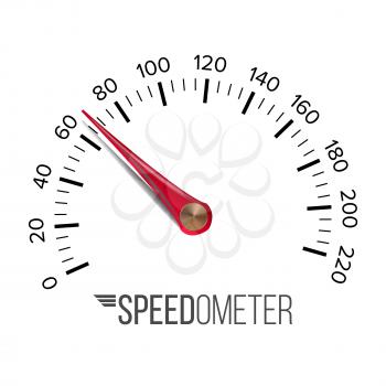 Speedometer Vector. Automobile Background For Transportation, Racing Illustration