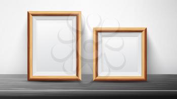 Realistic Black Frame Set Vector. Good For Posters, Presentations, Exhibition. Trendy Interior