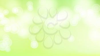Abstract Spring Nature Background Vector. Blurred Warm Bokeh Background