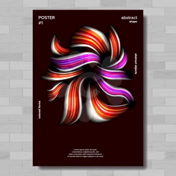 Modern Abstract Cover Poster Vector. Creative Decoration. Tech Futuristic Banner. Illustration