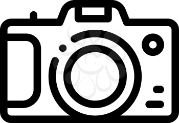 Camera Icon Vector. Outline Camera Sign. Isolated Contour Symbol Illustration
