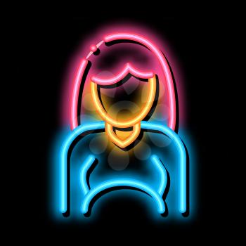 Pregnant Woman neon light sign vector. Glowing bright icon Pregnant Woman sign. transparent symbol illustration