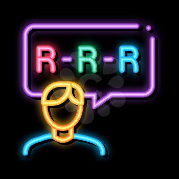 Pronunciation neon light sign vector. Glowing bright icon Pronunciation sign. transparent symbol illustration