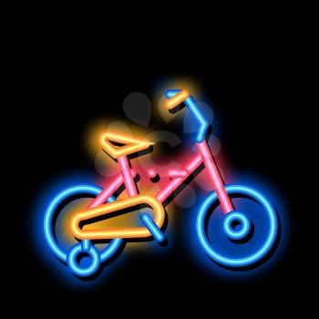Sport Bike neon light sign vector. Glowing bright icon Sport Bike Sign. transparent symbol illustration