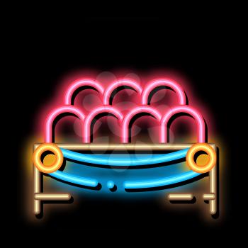 Lodge Spectators neon light sign vector. Glowing bright icon Lodge Spectators Sign. transparent symbol illustration