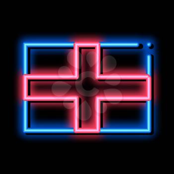 flag of the great britain neon light sign vector. Glowing bright icon flag of the great britain sign. transparent symbol illustration