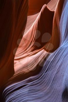 Sand Scoured Rocks in Lower Antelope Canyon