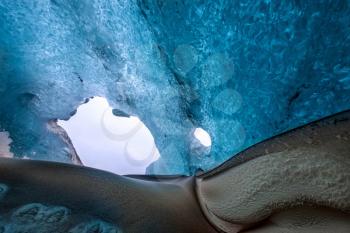 Crystal Ice Cave near Jokulsarlon