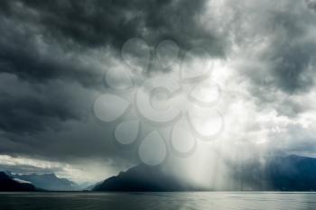 Storm Passing over Lake Geneva