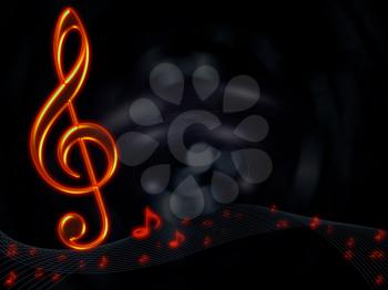 Musical notes abstract background for art design
