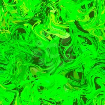 Bright colourful green paint splash on dark background, seamless pattern