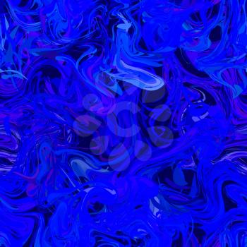 Deep blue paint splash on dark background, seamless pattern