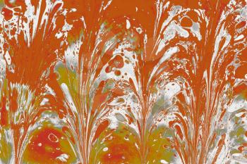 Creative ebru art background with  abstract paint.  Marbling texture floral patterns